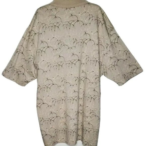 Axist Polo Pullover NWT Mens Shirt Beige Geometric Designs XXL - Picture 4 of 7